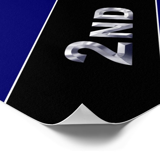 Zweite Abteilung Infanterie "Indianhead Division" Poster (Ecke)