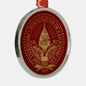 Zweite Amtseinführung von Präsident Trump Ornament Aus Metall (Rechts)