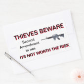 Zweite Änderung Colt AR-15-Sicherheitsticker Rechteckiger Aufkleber (Umschlag)