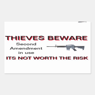 Zweite Änderung Colt AR-15-Sicherheitsticker Rechteckiger Aufkleber