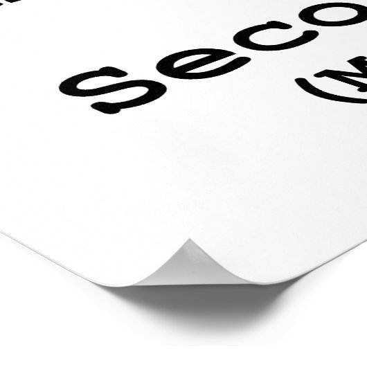 Zweite Änderung der Verfassung der Vereinten Staat Poster (Ecke)