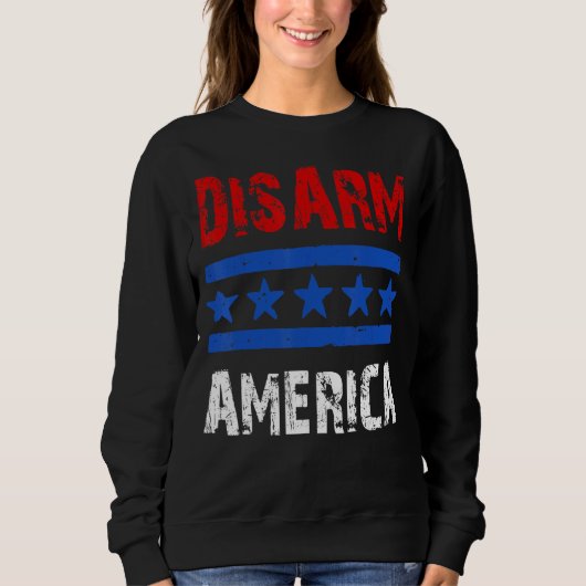 Zweite Änderung: Entwaffnen der USA - Patriotische Sweatshirt (Vorderseite)