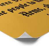 Zweite Änderung Poster (Ecke)