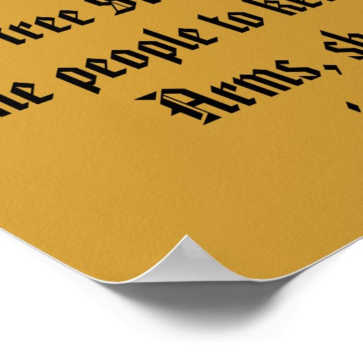 Zweite Änderung Poster (Ecke)