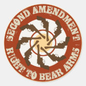 Zweite Änderung Runder Aufkleber (Vorderseite)