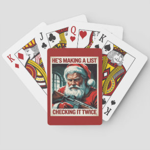 Zweite Änderung Santa Cards   Gun Rights Poker Spielkarten