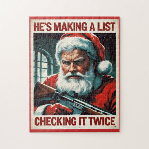 Zweite Änderung Santa Puzzle   Gun Rights Jigsaw