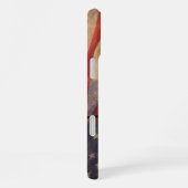 Zweite Änderung Typografie Rustikale US-Flagge iPhone Hülle (Rechte Seite)