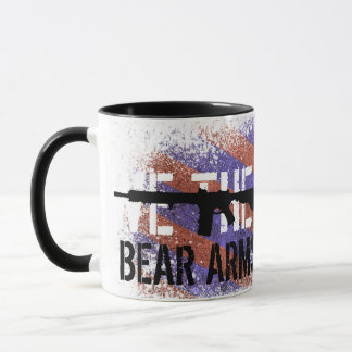 Zweite Änderung, US-Flagge und AR-15-Tasse Tasse