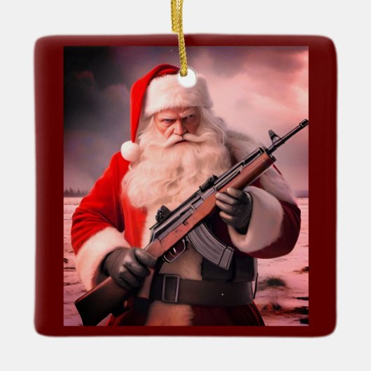 Zweite Änderung Weihnachten Keramikornament (Vorderseite)