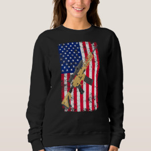 Zweite Änderung zur amerikanischen Flagge: US Rifl Sweatshirt
