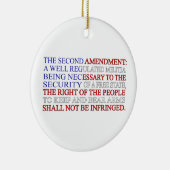 Zweite Änderungs-Flagge Keramikornament (Rechts)