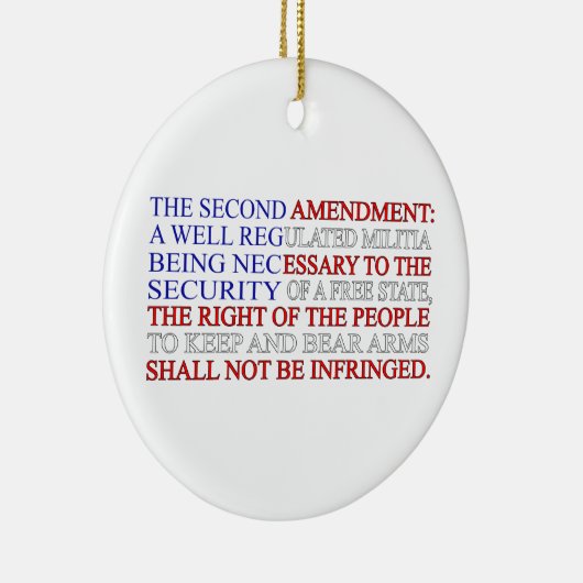 Zweite Änderungs-Flagge Keramikornament (Rechts)