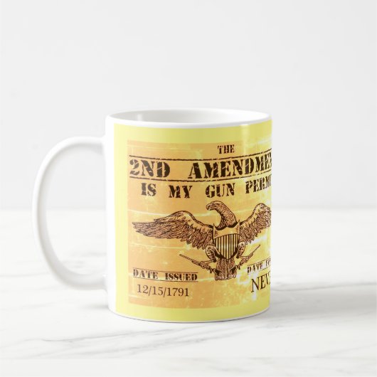 ZWEITE ÄNDERUNGSGUN-Tasse Kaffeetasse (Links)