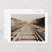 Zweite Ave View North von 56th Street NYC Rails Postkarte (Vorne/Hinten)