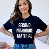 Zweite Ehe, lustige Scheidung, Single T-Shirt