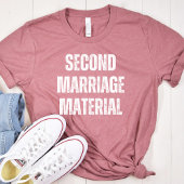 Zweite Ehe, lustige Scheidung, Single T-Shirt