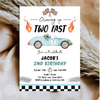 Zweite Fast Birthday Party Rennen Auto 2. Geburtst