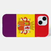 Zweite Flagge Spaniens Case-Mate iPhone Hülle (Rückseite (Horizontal))