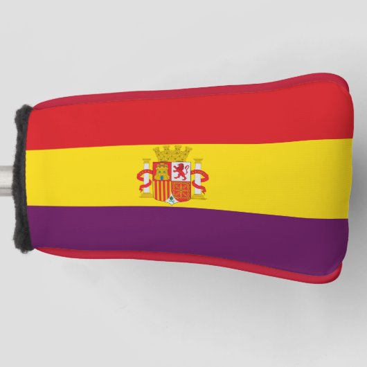Zweite Flagge Spaniens Golf Headcover (Vorderseite)