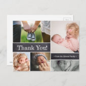 Zweite Geburtshilfeankündigung für Baby mit Big Si Ankündigungspostkarte (Vorne/Hinten)