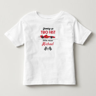 Zweite Geburtstagsfeier des Rennwagens Kleinkind T-shirt