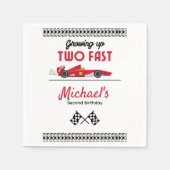 Zweite Geburtstagsfeier des Rennwagens Serviette (Vorderseite)