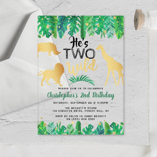 Zweite Geburtstagsparty der Wilden Jungen Acryleinladungen