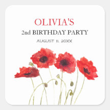 Zweite Geburtstagsparty Poppies Baby Girl