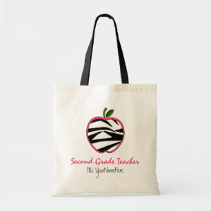 Zweite Grad-Lehrer-Tasche - Zebra-Druck Apple Tragetasche