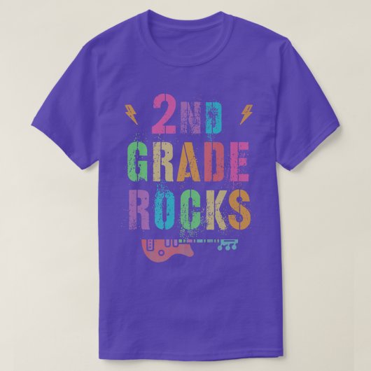 ZWEITE GRADE ROCKS Studentenlehrerin ZWEITE Gradui T-Shirt (Design vorne)