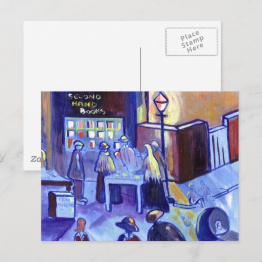 ZWEITE HANDBÜCHER POSTKARTE (Vorne/Hinten)