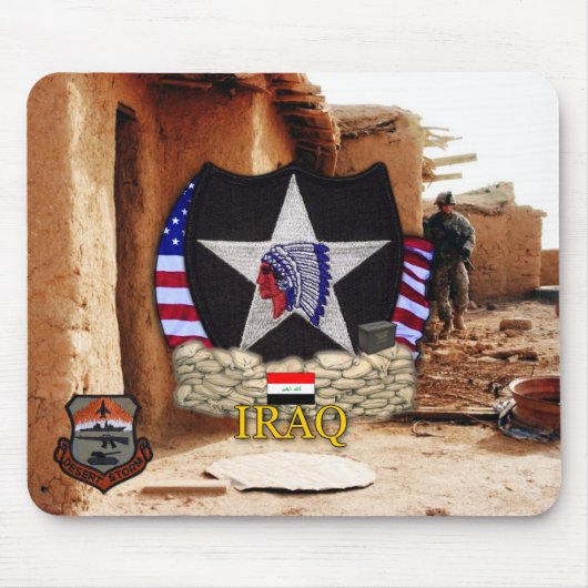 Zweite Infanterieabteilung Golfkriegsvets Mousepad (Vorne)