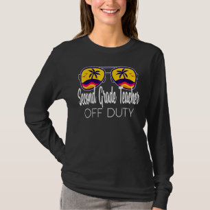 Zweite Klasse Lehrer aus Sonnenbrille Sommer T-Shirt