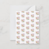 Zweite Klasse Lehrer Pink Notebook-Kaffee Mitteilungskarte (Rückseite)