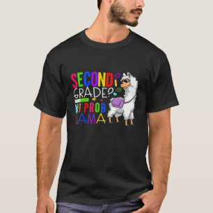 Zweite Klasse Nr. Prob Llama Team 2. Klasse Studen T-Shirt