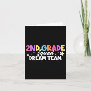 Zweite Klasse Squad Dream Team Lehrer Student zurü Karte