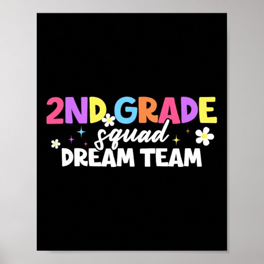 Zweite Klasse Squad Dream Team Lehrer Student zurü Poster (Vorne)