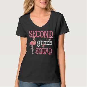 Zweite Klasse Squad Flamingo zurück zur Schule T-Shirt