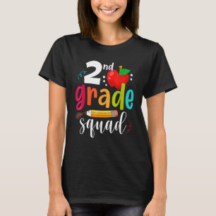 Zweite Klasse Squad Funny Back To School 2nd Grade T-Shirt