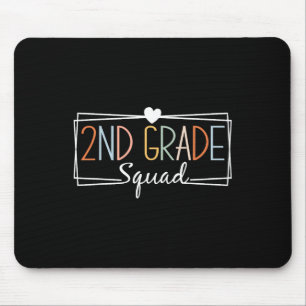 Zweite Klasse Squad Lehrer Kinder 2. Klasse Zurück Mousepad