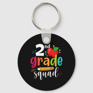 Zweite Klasse Squad Spaß Byck Zur Schule 2. Klässl Schlüsselanhänger