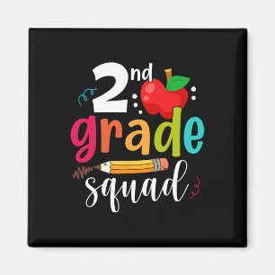 Zweite Klasse Squad Spaß Zurück zur Schule 2. Kläs Magnet