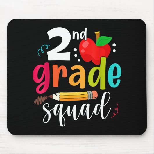 Zweite Klasse Squad Spaß zurück zur zweiten Klasse Mousepad (Vorne)