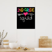 Zweite Klasse Squad Zweites Lehrerteam Poster (Küche)