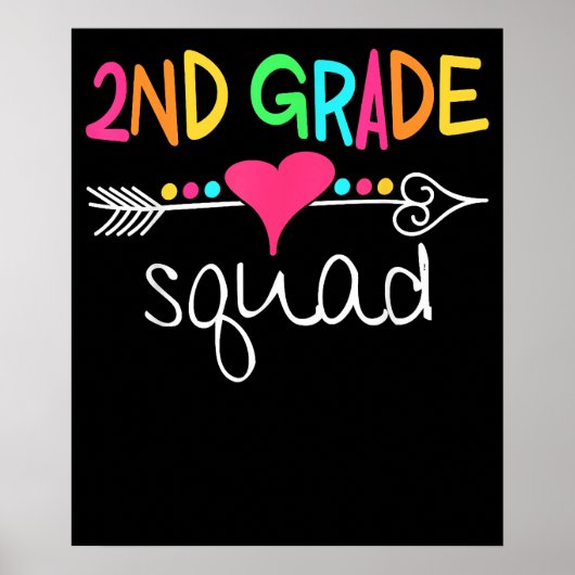 Zweite Klasse Squad Zweites Lehrerteam Poster (Vorne)