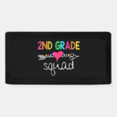 Zweite Klasse Squad Zweites Lehrerteam Zurück Banner (Horizontal)