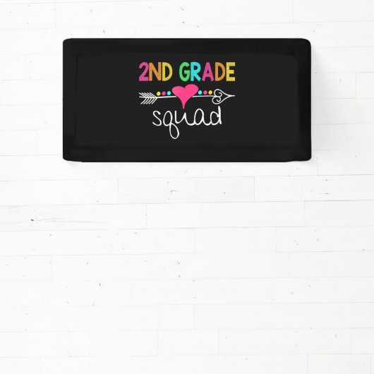 Zweite Klasse Squad Zweites Lehrerteam Zurück Banner (InSitu)