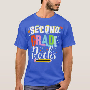 Zweite Klasse Steine 2. zurück zum Lehrer Stuhl T-Shirt