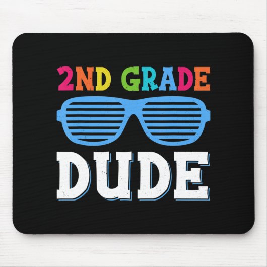 Zweite Klasse Typ 2. Klasse Lehrer Schüler zurück Mousepad (Vorne)